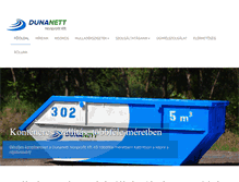 Tablet Screenshot of dunanett.hu